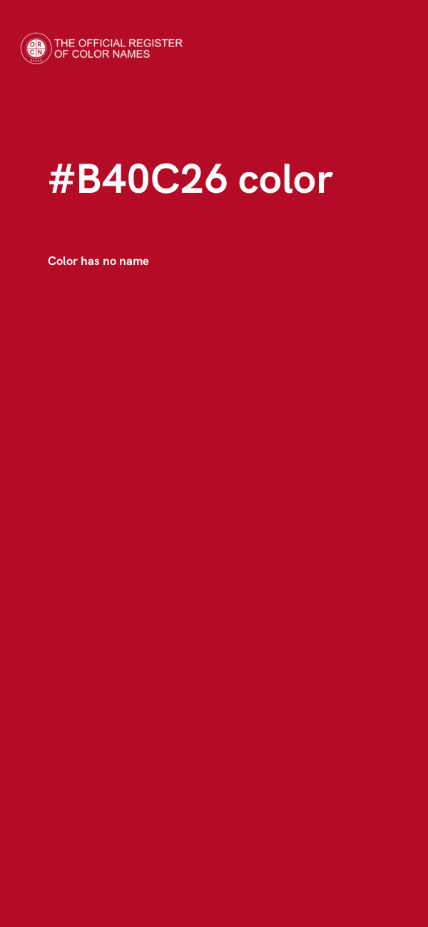 #B40C26 color image