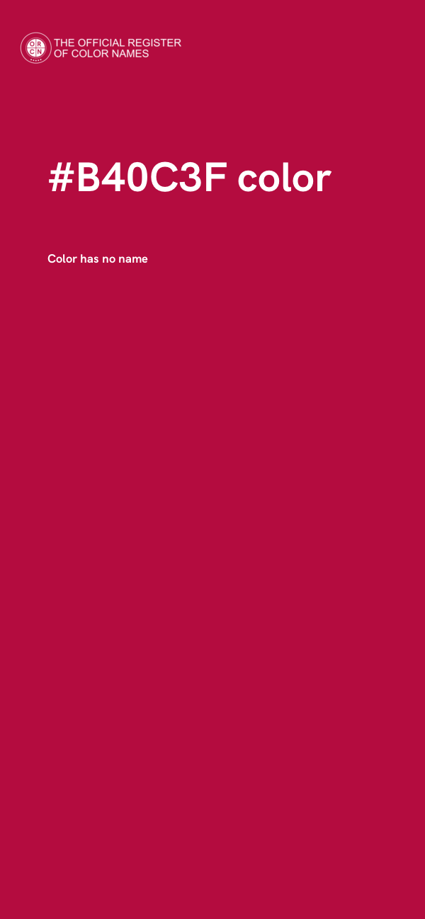 #B40C3F color image