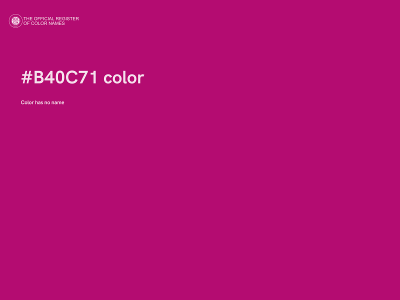 #B40C71 color image