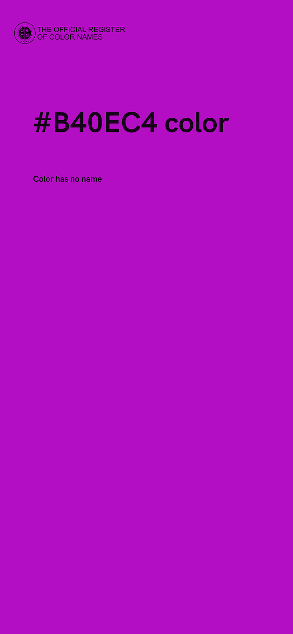 #B40EC4 color image