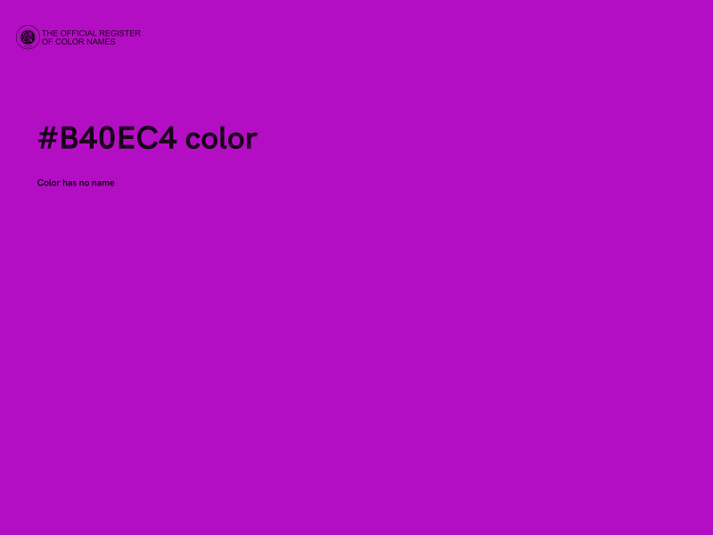 #B40EC4 color image