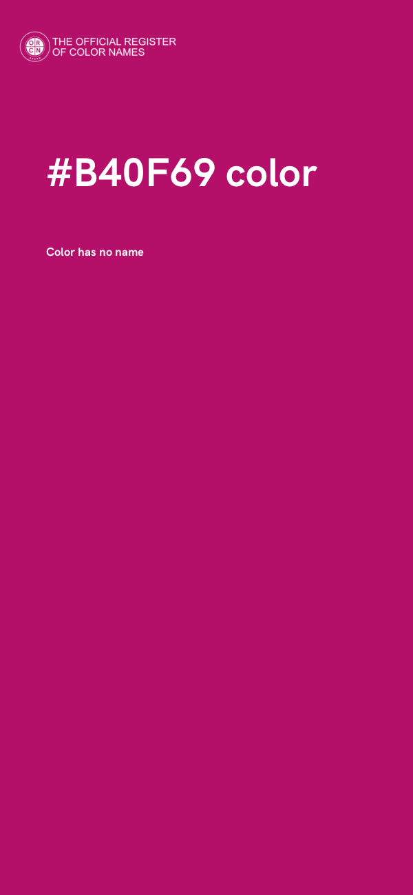 #B40F69 color image