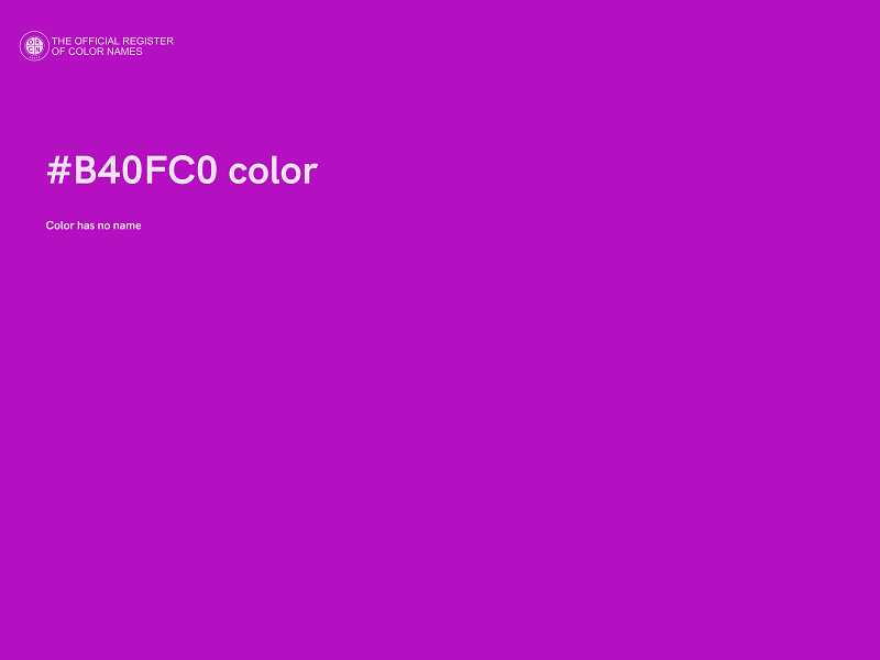 #B40FC0 color image