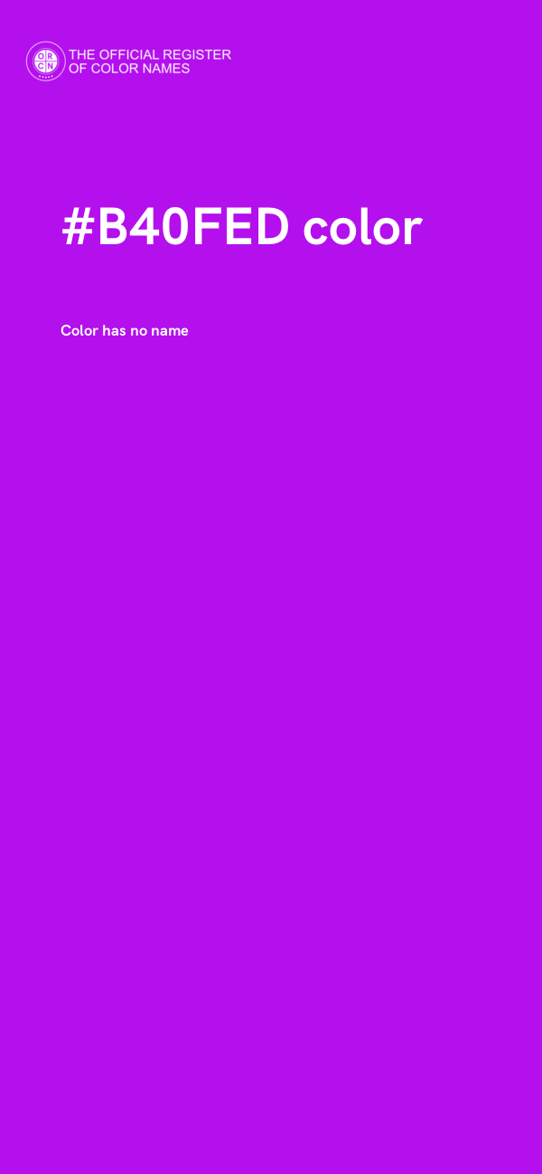 #B40FED color image