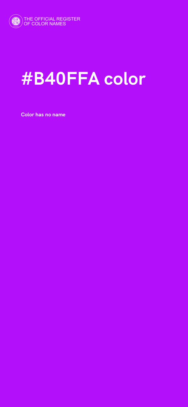 #B40FFA color image