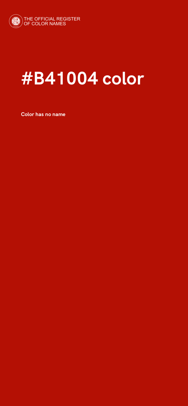 #B41004 color image