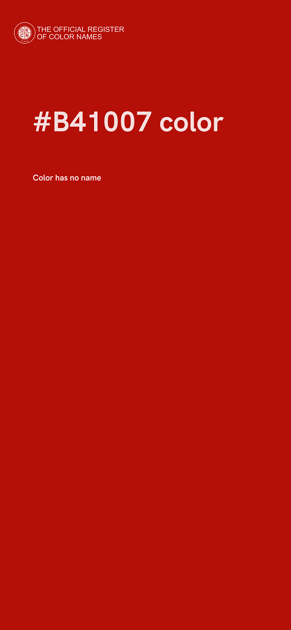 #B41007 color image