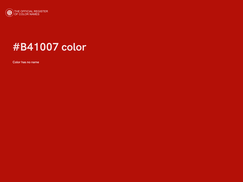 #B41007 color image