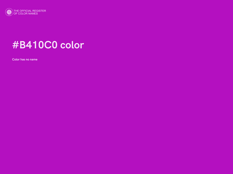 #B410C0 color image