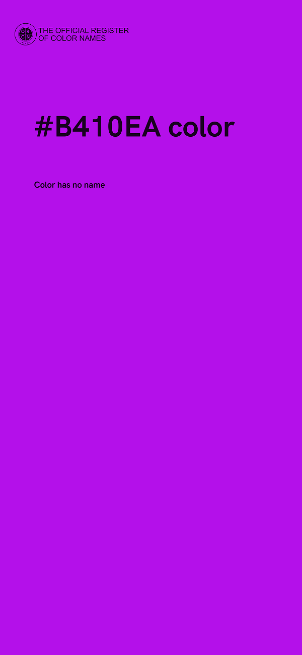 #B410EA color image