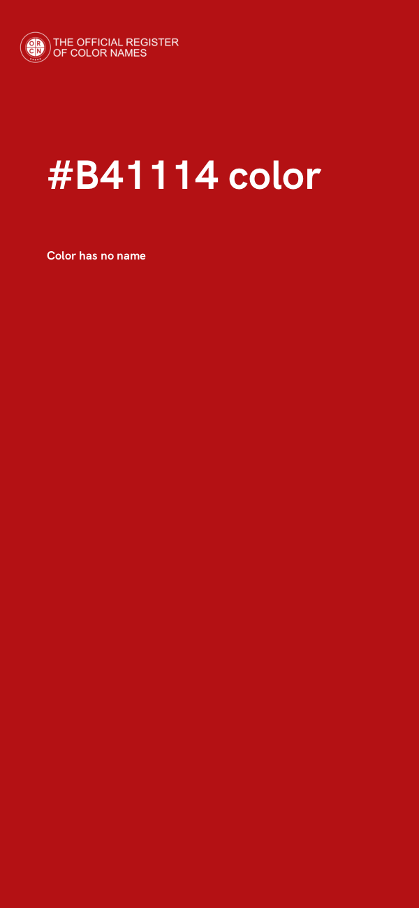 #B41114 color image