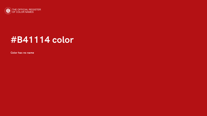 #B41114 color image