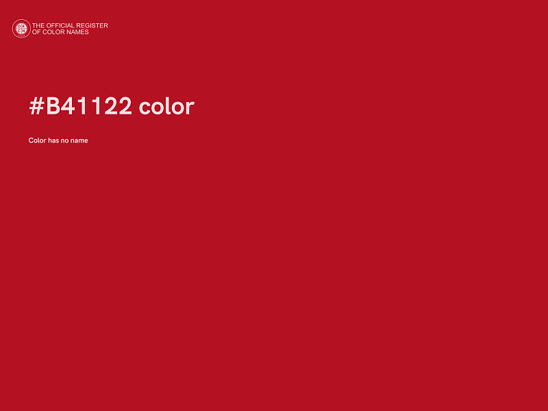 #B41122 color image