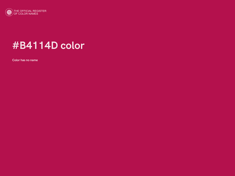 #B4114D color image