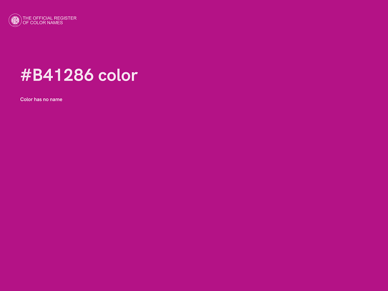 #B41286 color image