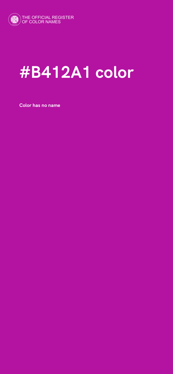 #B412A1 color image