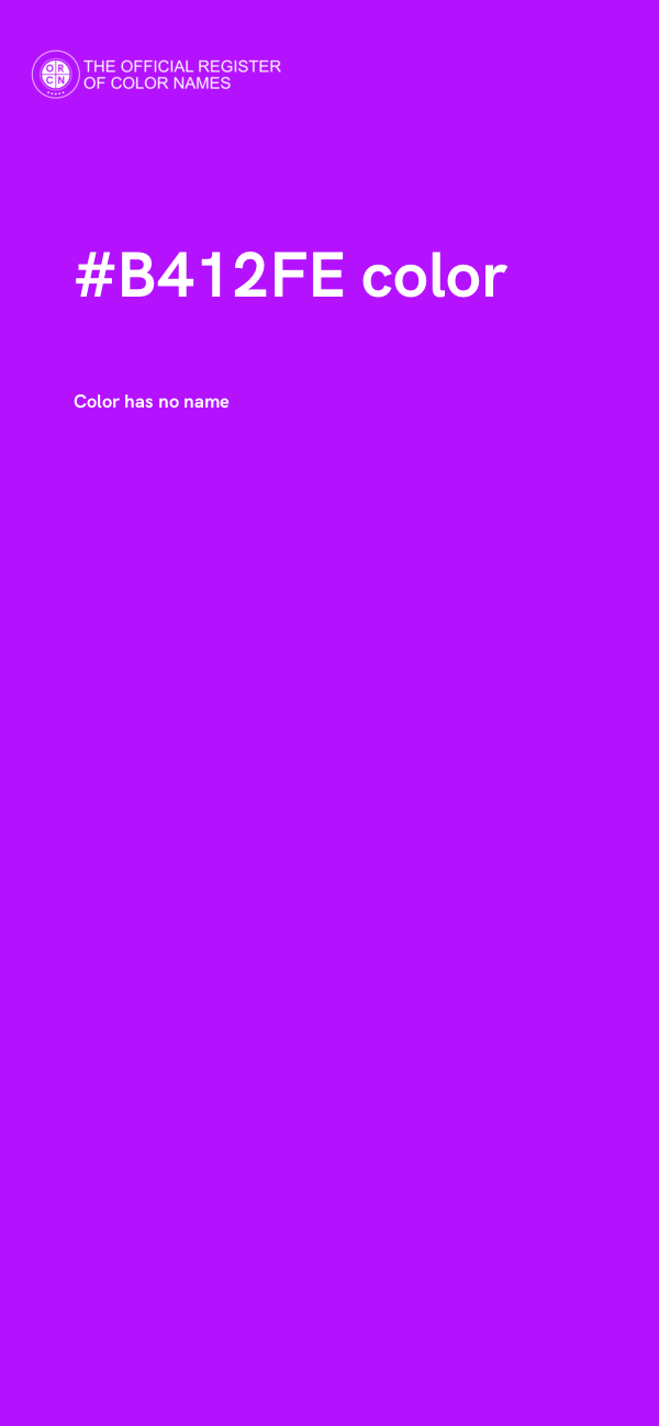 #B412FE color image