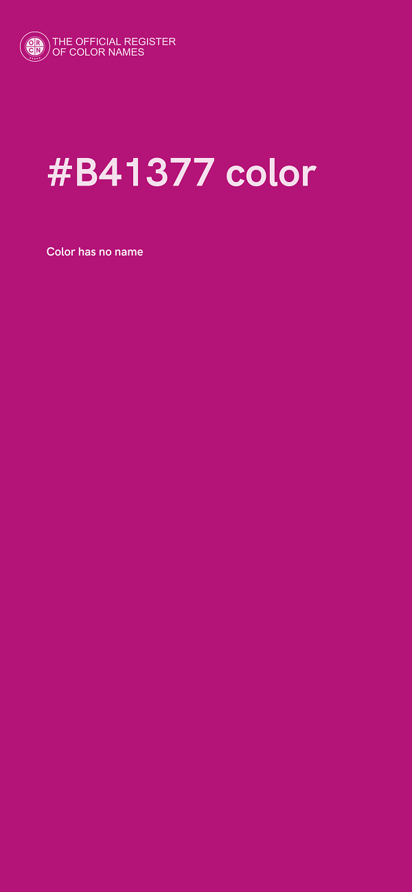 #B41377 color image