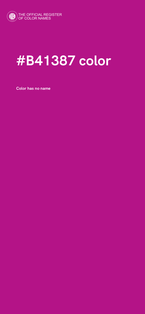 #B41387 color image