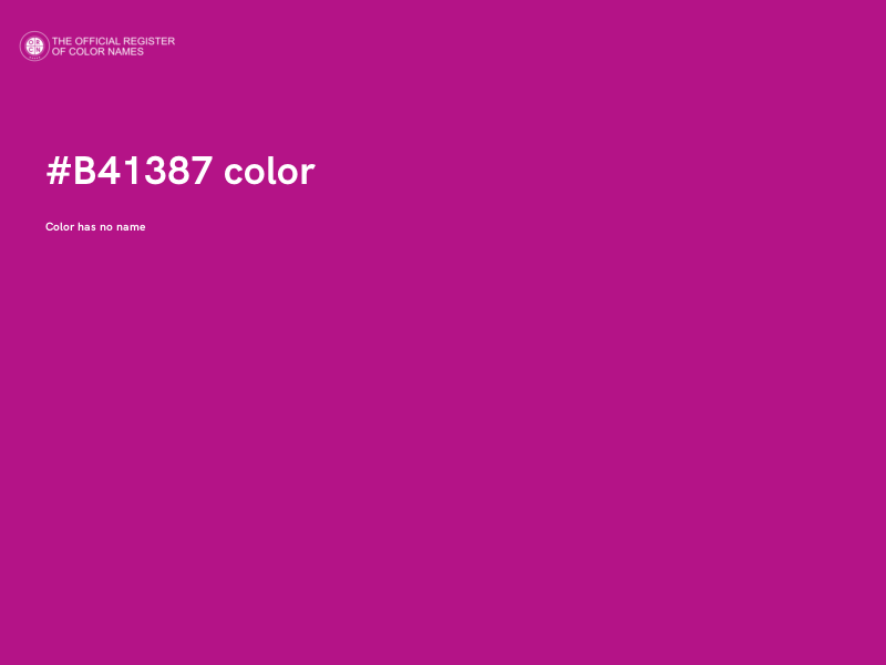#B41387 color image