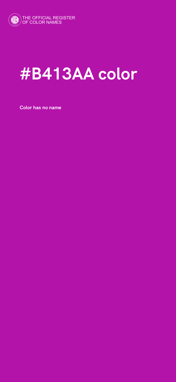 #B413AA color image