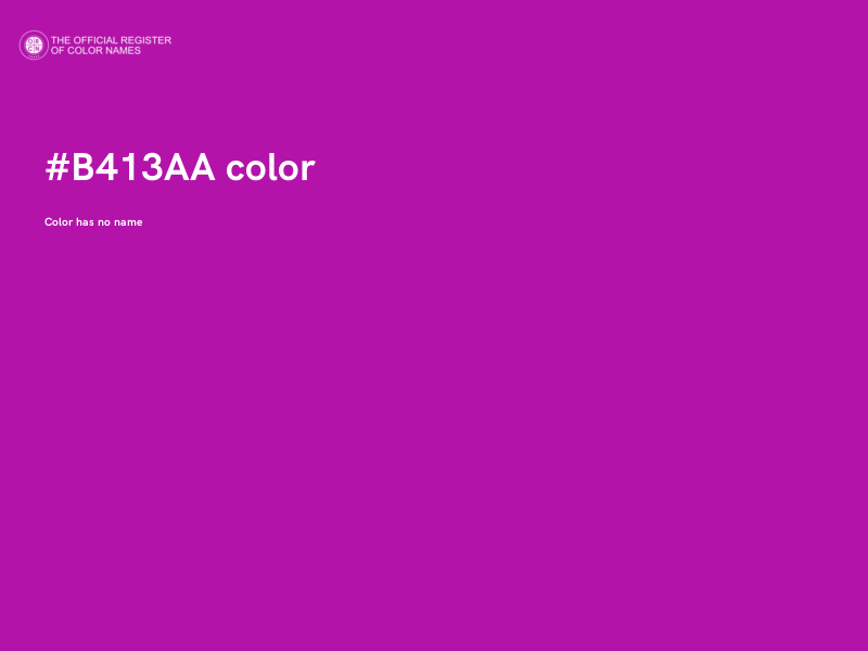#B413AA color image