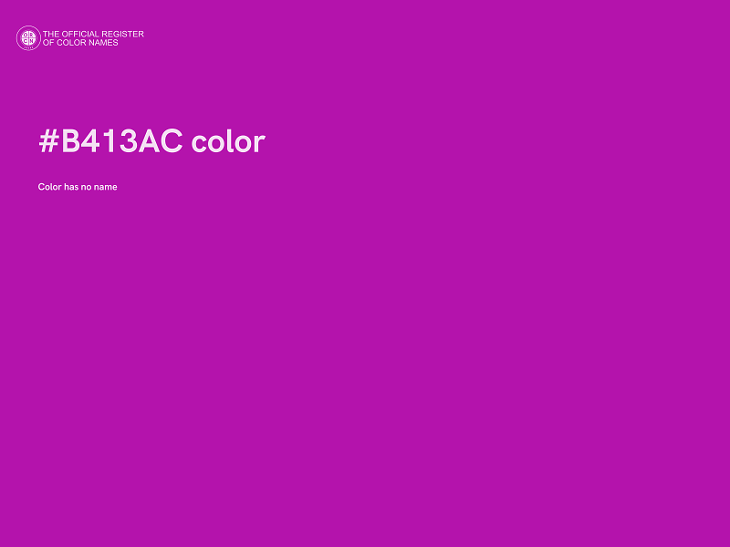 #B413AC color image