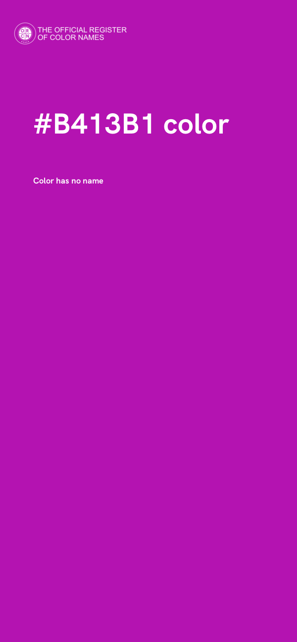 #B413B1 color image
