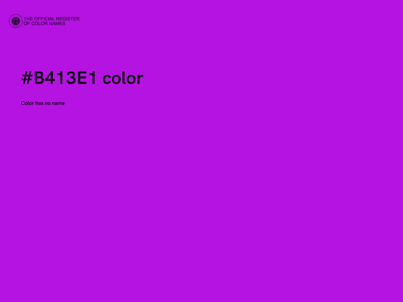 #B413E1 color image