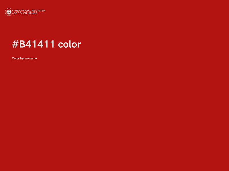 #B41411 color image