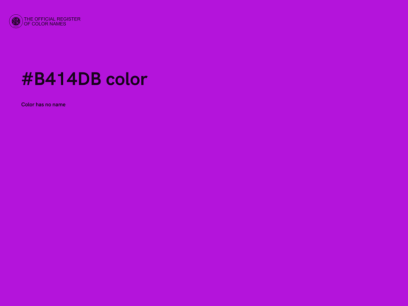 #B414DB color image