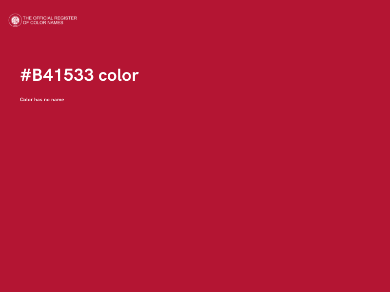 #B41533 color image