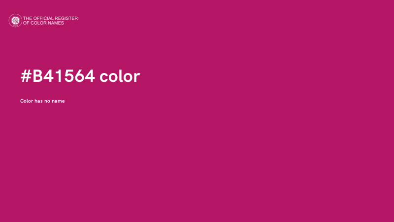 #B41564 color image