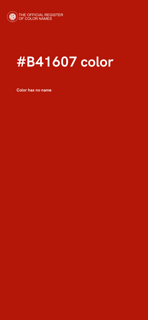#B41607 color image