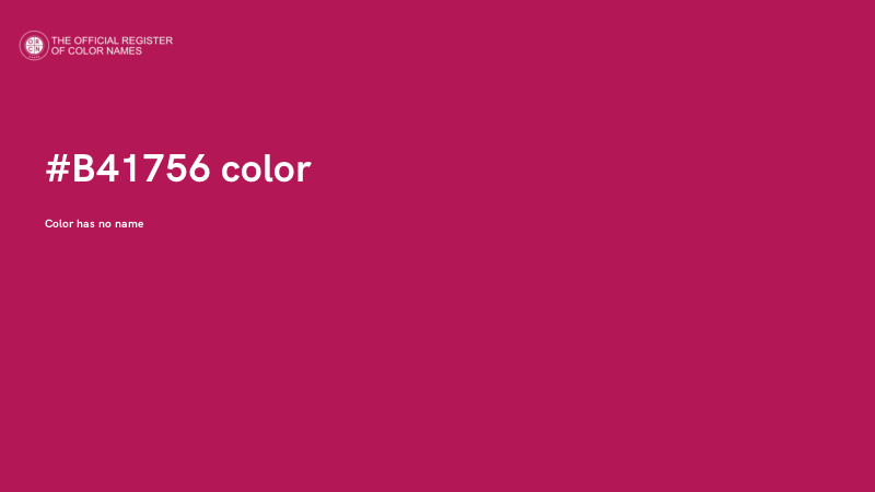 #B41756 color image
