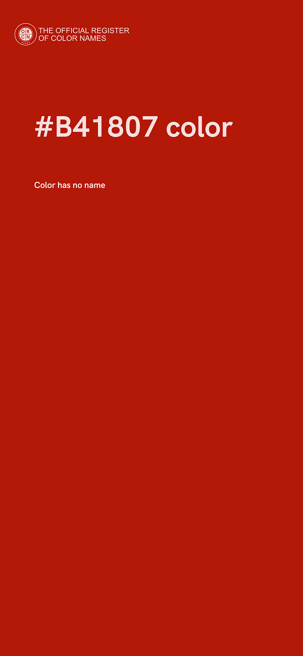 #B41807 color image
