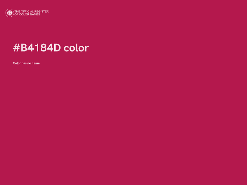 #B4184D color image