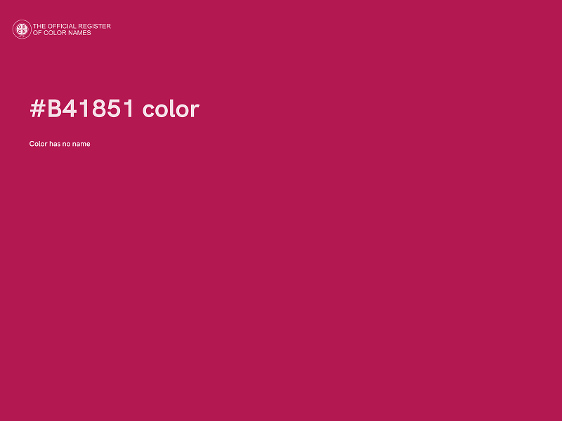 #B41851 color image