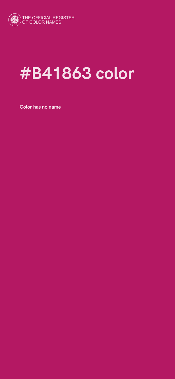 #B41863 color image