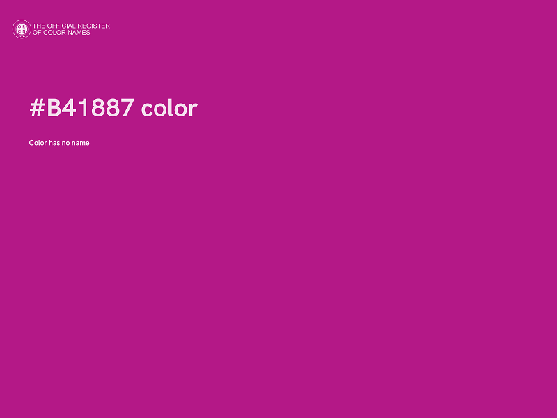 #B41887 color image