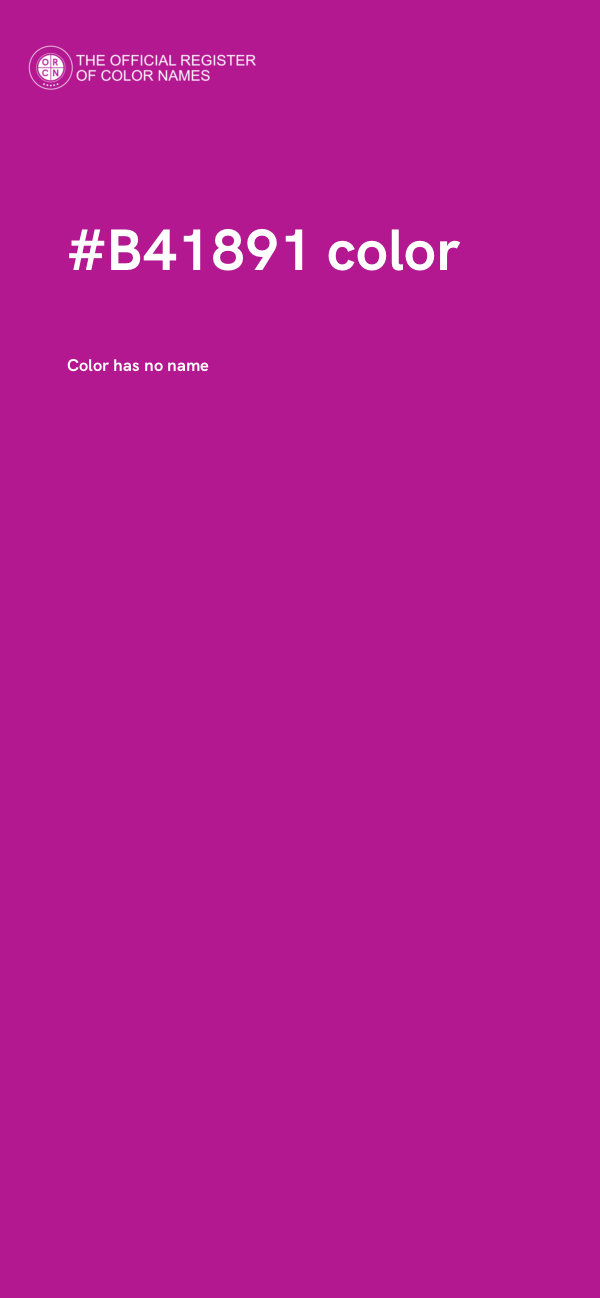 #B41891 color image