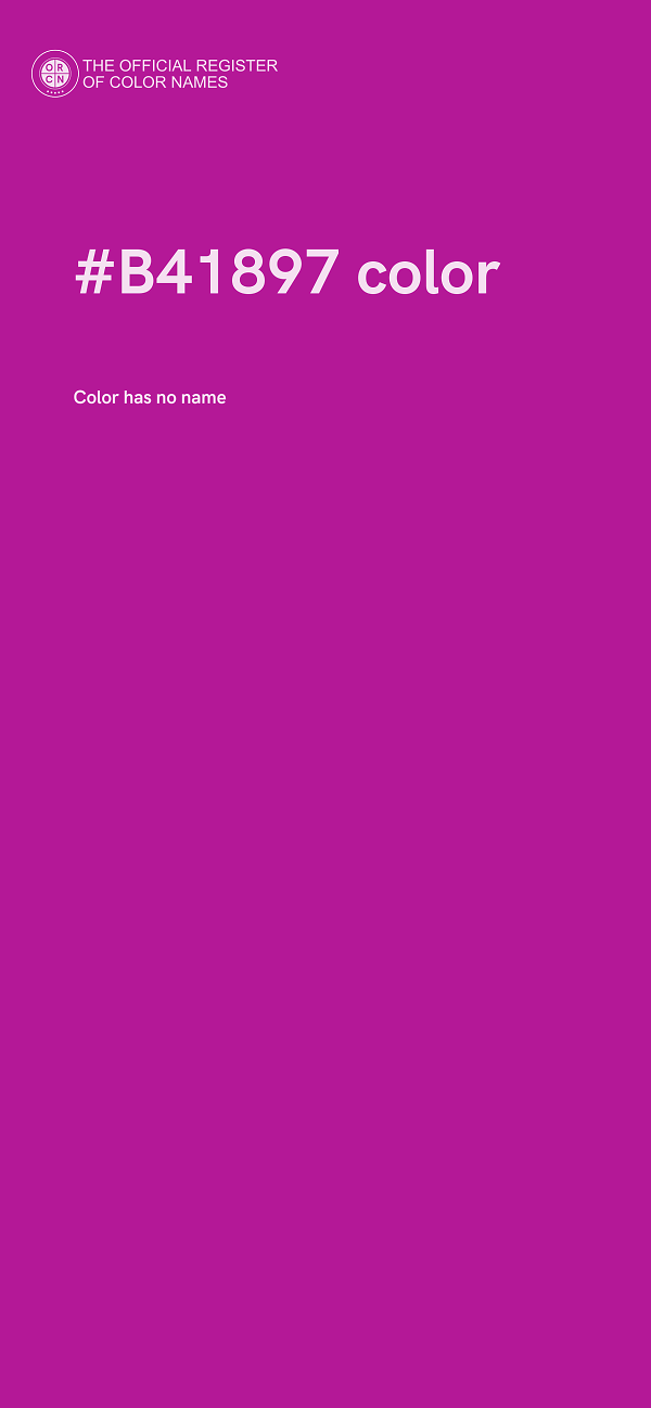 #B41897 color image