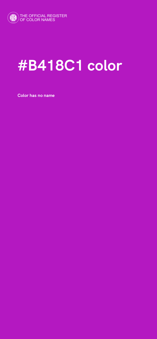 #B418C1 color image
