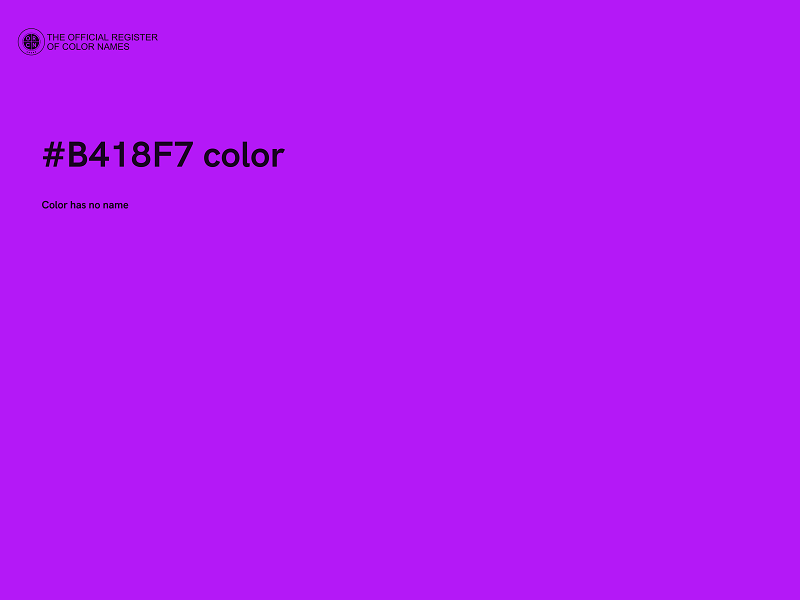 #B418F7 color image