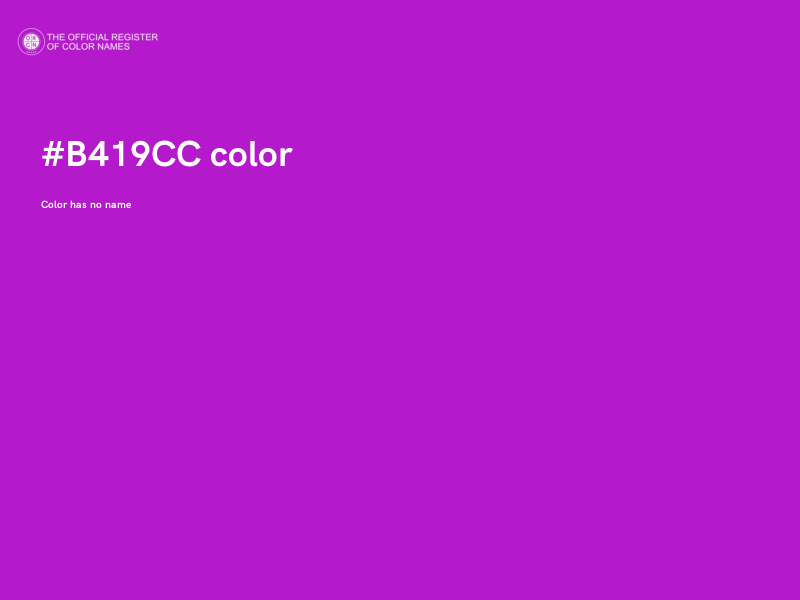 #B419CC color image