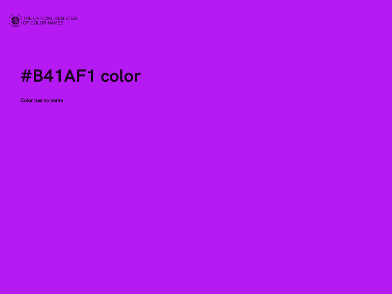 #B41AF1 color image