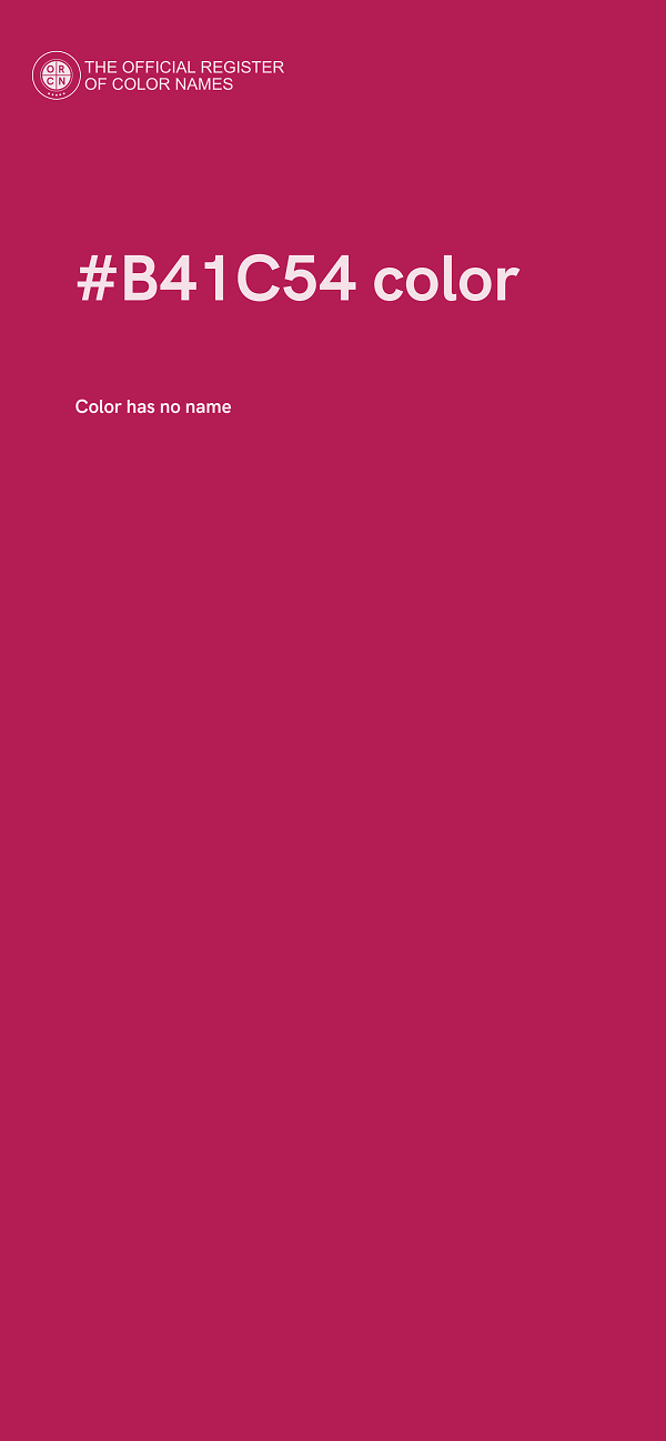 #B41C54 color image