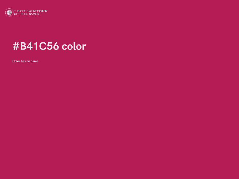 #B41C56 color image