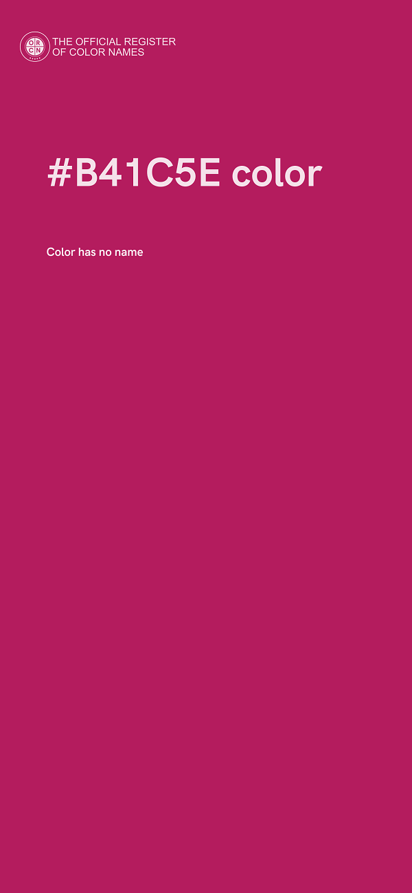 #B41C5E color image