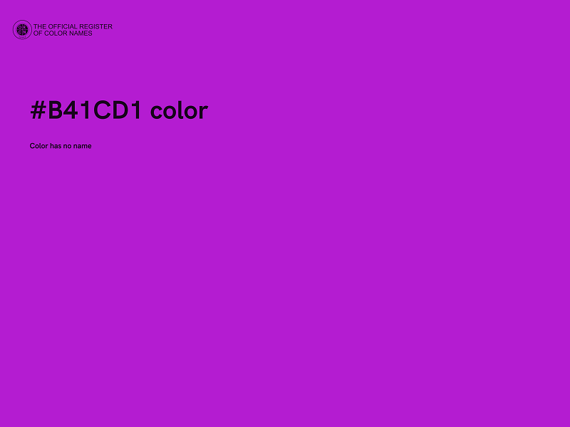 #B41CD1 color image